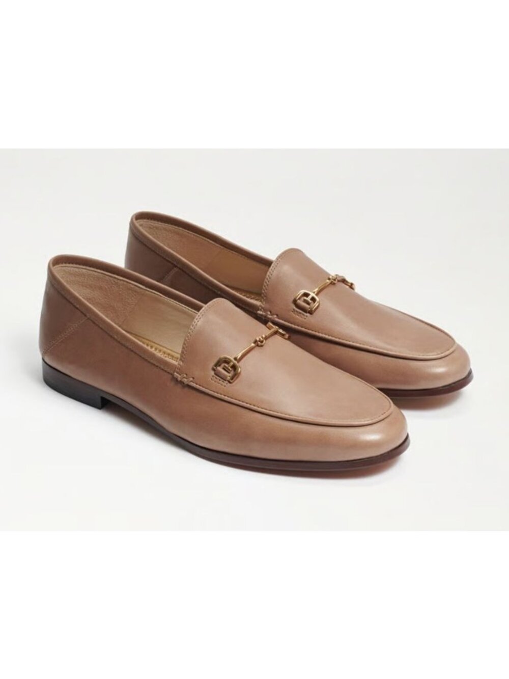 NWB Sam Edelman Womens Loraine Bit Loafer Tan Size 8W $150 [jb]